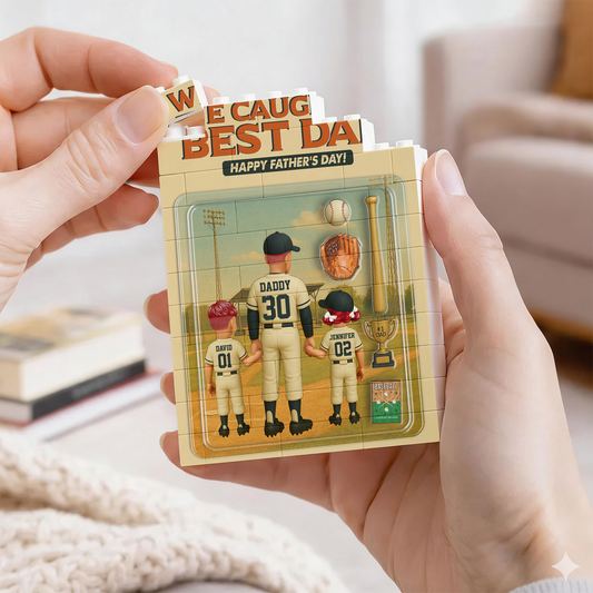 Best Daddy Ever Custom Building Blocks for Dad - Father's Day Gifts