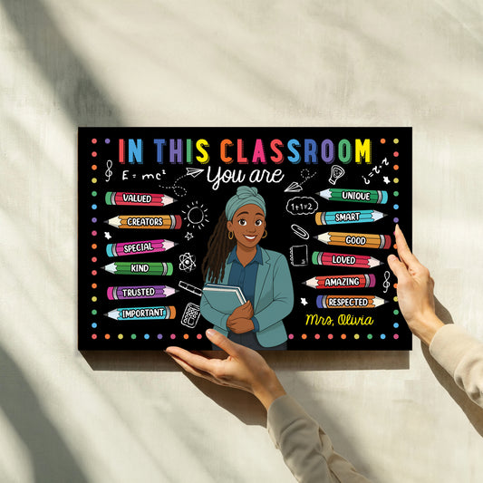 In Our Classroom - Personalized Teacher Metal Sign