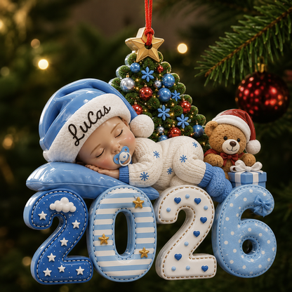 Gender Reveal Gifts For New Moms, New Dads, New Parents - Our Greatest Blessing Ever - Real 3D Relief Ornament 2