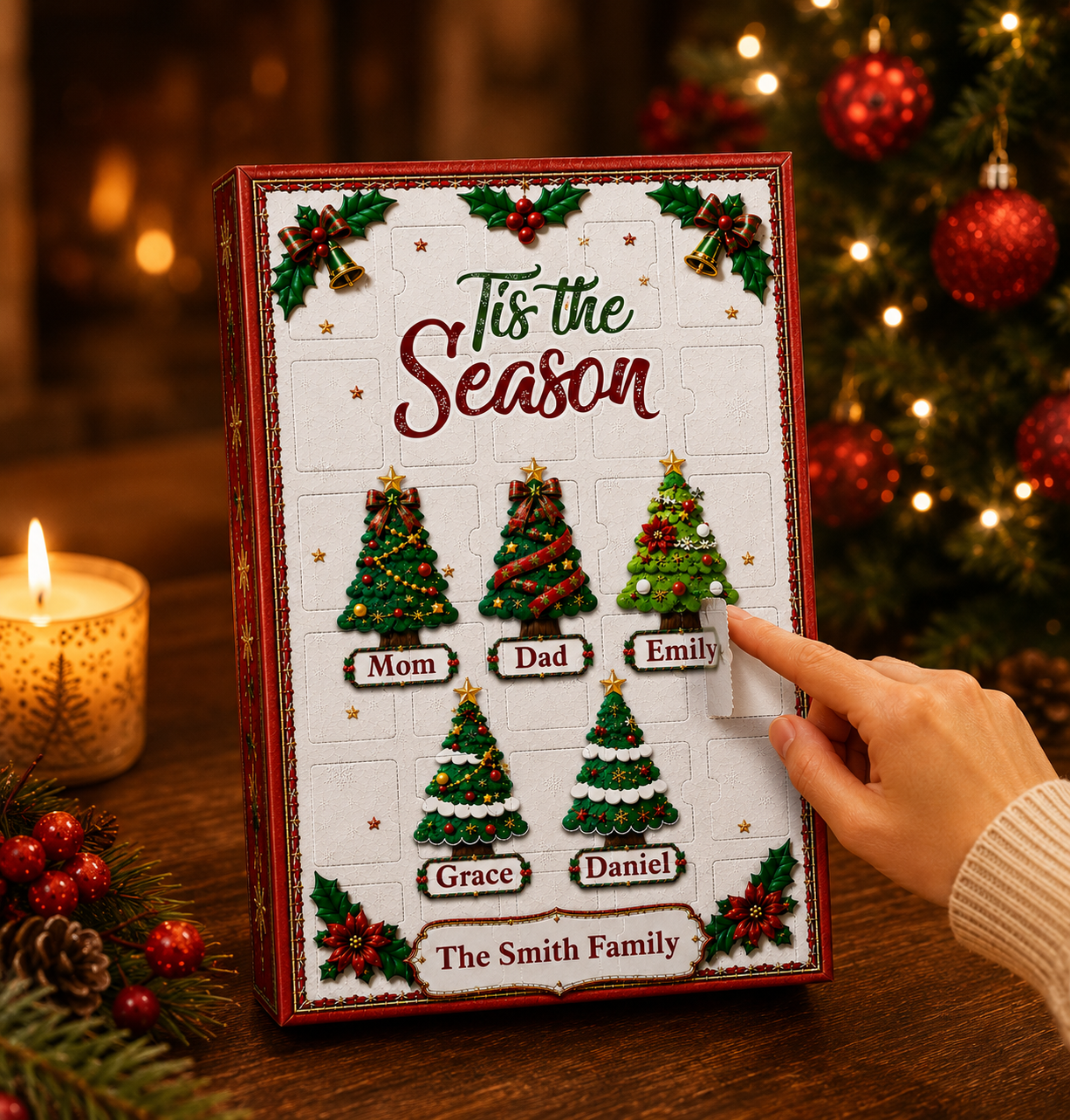 Family Is The Best Part Of Christmas - Advent Calendar Box-Box&Acrylic