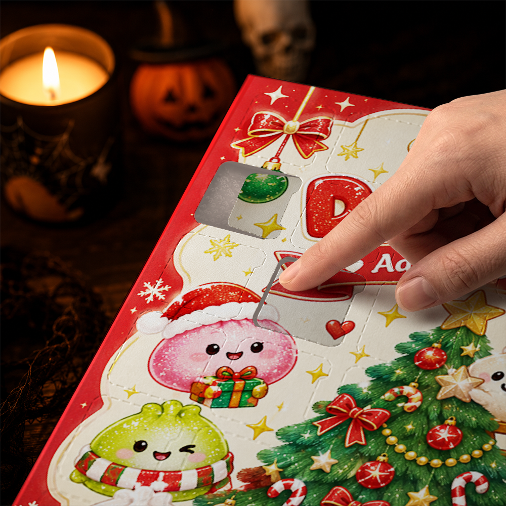 Dumpling Advent Calendar 2026 24 Day Christmas Countdown Box With Cute Figurines - Advent Calendar Box-Box&Acrylic