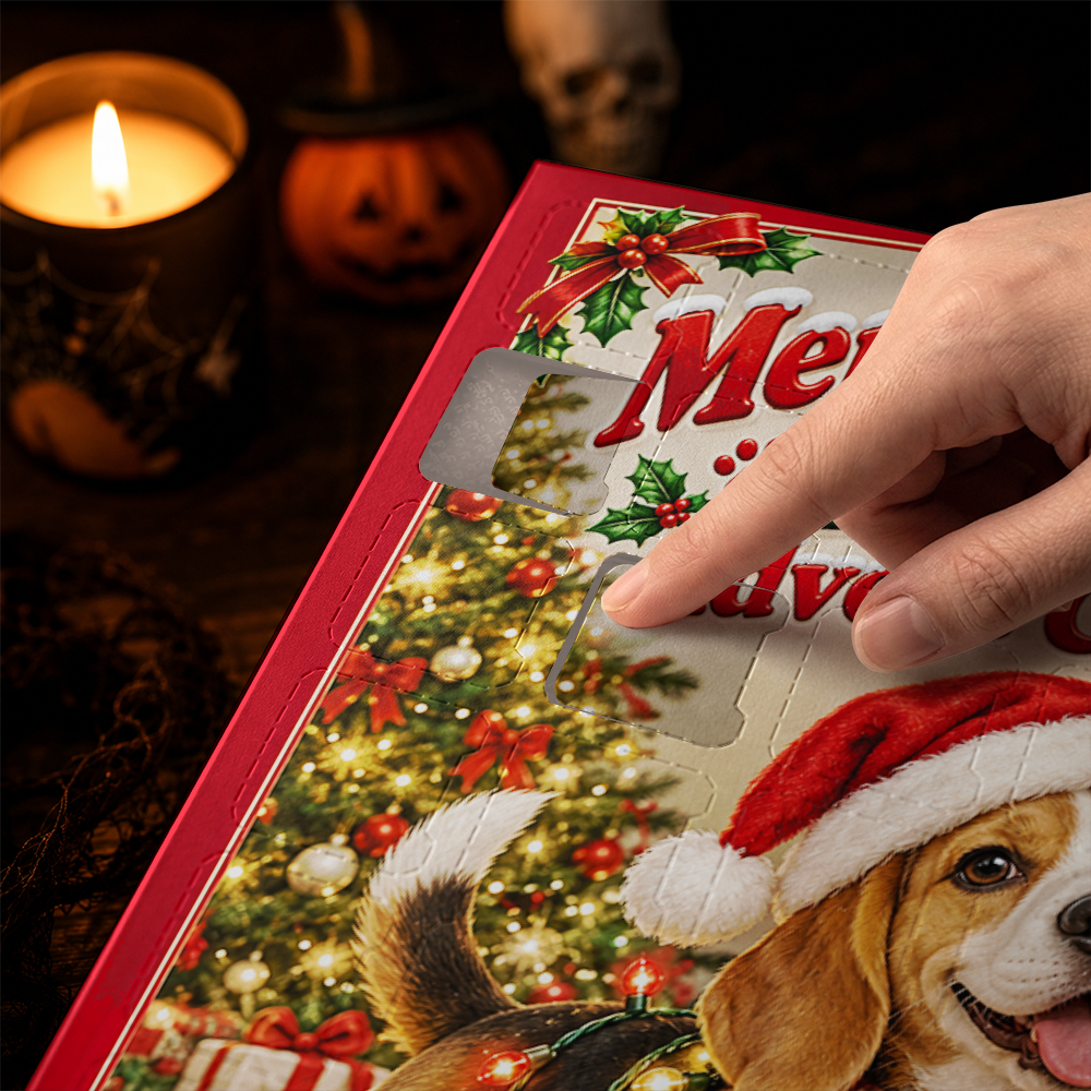 Beagle Advent Calendar 2026 - 24 Day Christmas Countdown Box With Cute Figurines - Advent Calendar Box-Box&Acrylic