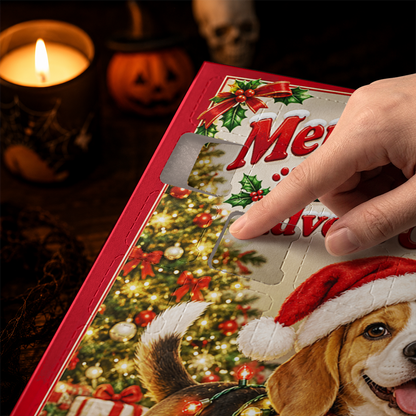 Beagle Advent Calendar 2026 - 24 Day Christmas Countdown Box With Cute Figurines - Advent Calendar Box-Box&Acrylic
