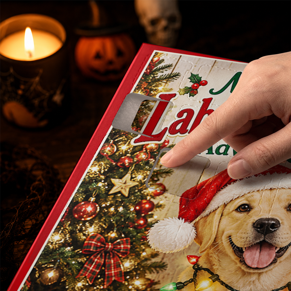 Labrador Retriever Advent Calendar 2026 24 Day Christmas Countdown Box With Cute Figurines - Advent Calendar Box-Box&Acrylic
