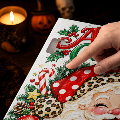 Santa Calendar 2026 - 24 Day Christmas Countdown Box With Cute Figurines - Advent Calendar Box-Box&Acrylic
