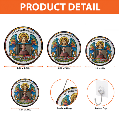 My Angel - Personalized Photo Stained Glass Window Hanging Suncatcher