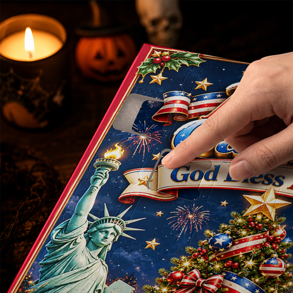 God Bless Advent Calendar 2026 24 Day Christmas Countdown Box With Cute Figurines - Advent Calendar Box-Box&Acrylic