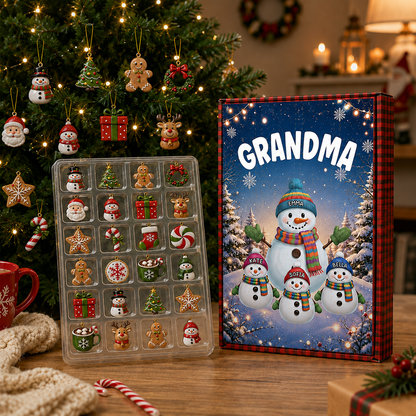 My Fav People Call Me Grandma Christmas - Advent Calendar Box-Box&Acrylic