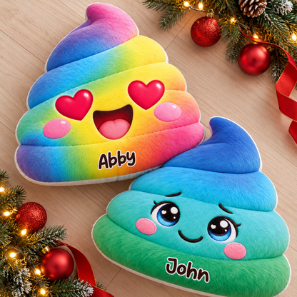 Poop Squishy Character Custom Shaped Pillow - Personalized Custom Pillow - Gifts for Kids