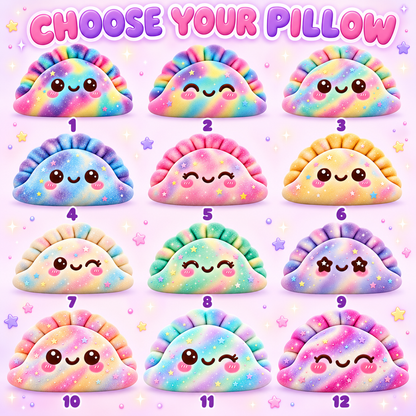 Squishy Colorful Dumpling Custom Shaped Pillow - Personalized Custom Pillow - Gifts for Kids