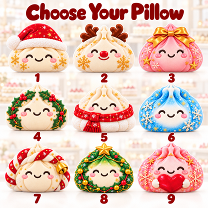Christmas Dumpling Custom Shaped Pillow - Personalized Custom Pillow - Gifts for Kids