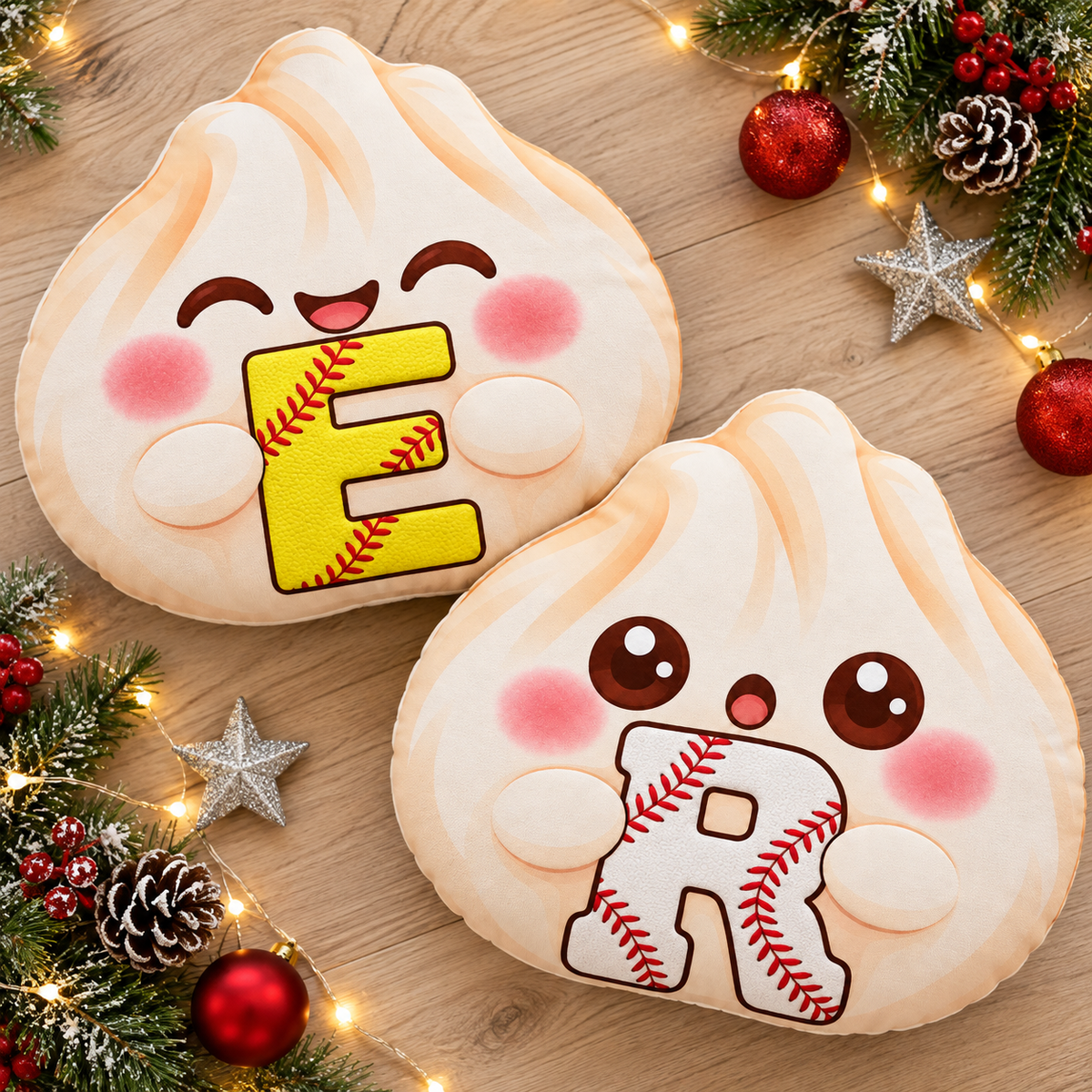 Squishy Sport Lovers Dumpling Custom Shaped Pillow - Personalized Custom Pillow - Gifts for Kids