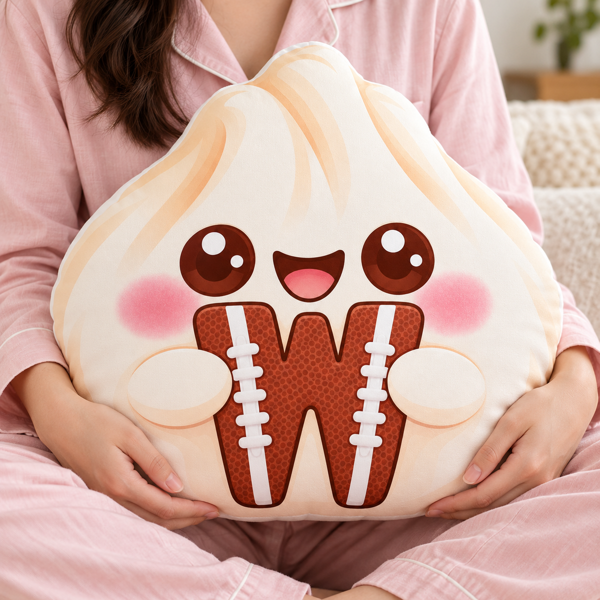 Squishy Sport Lovers Dumpling Custom Shaped Pillow - Personalized Custom Pillow - Gifts for Kids