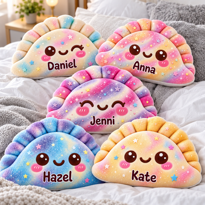 Squishy Colorful Dumpling Custom Shaped Pillow - Personalized Custom Pillow - Gifts for Kids
