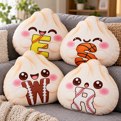 Squishy Sport Lovers Dumpling Custom Shaped Pillow - Personalized Custom Pillow - Gifts for Kids
