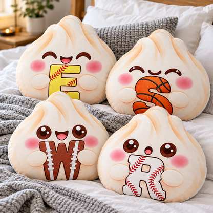 Squishy Sport Lovers Dumpling Custom Shaped Pillow - Personalized Custom Pillow - Gifts for Kids