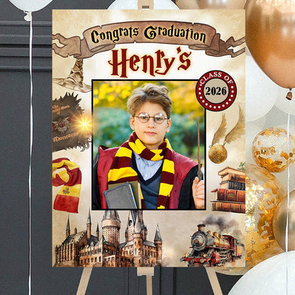 2026 Kid Graduation Welcome Sign - Custom Photo Welcome Sign