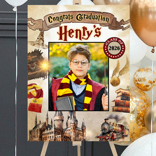 2026 Kid Graduation Welcome Sign - Custom Photo Welcome Sign