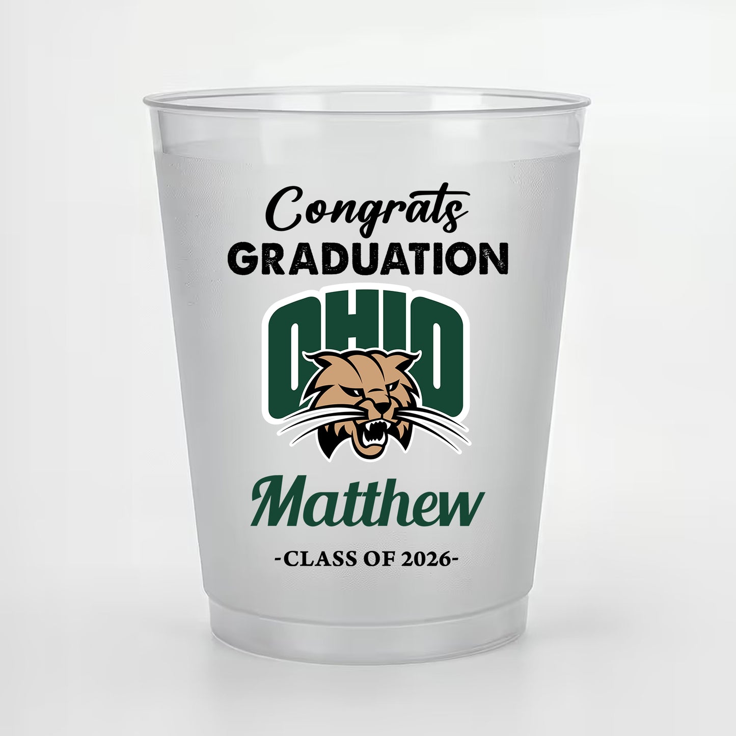 Custom Logo - Personalized Graduation Cups