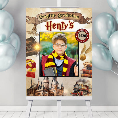 2026 Kid Graduation Welcome Sign - Custom Photo Welcome Sign