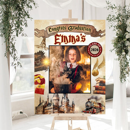2026 Kid Graduation Welcome Sign - Custom Photo Welcome Sign