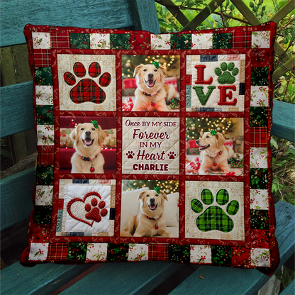 Loving Memorial Pawprints - Personalized Custom Pillow