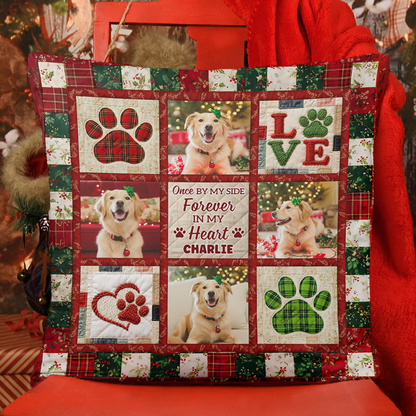 Loving Memorial Pawprints - Personalized Custom Pillow