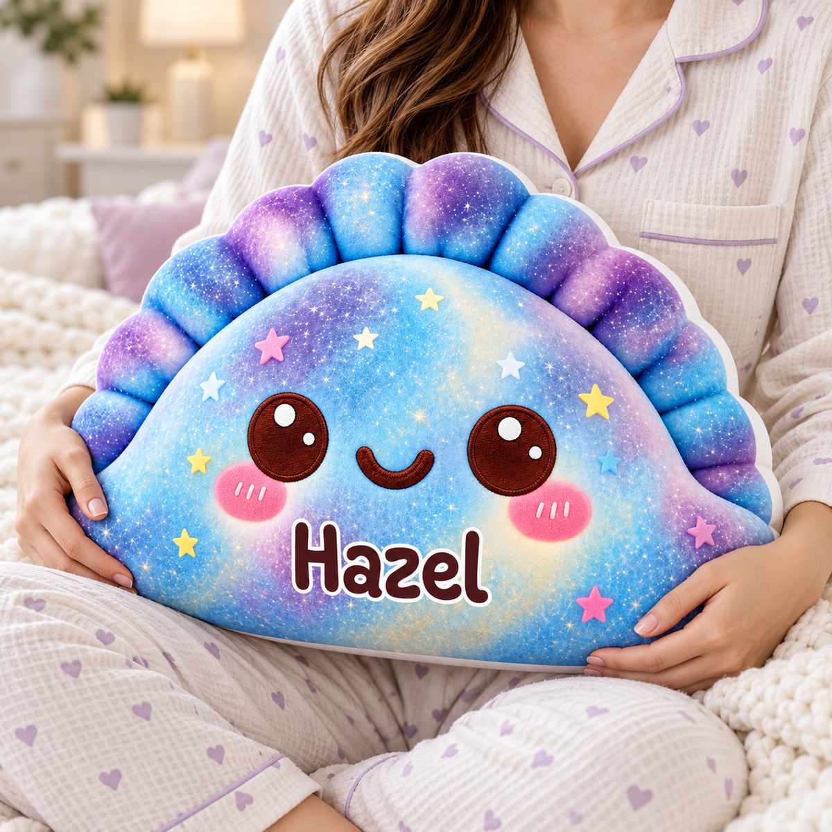 Squishy Colorful Dumpling Custom Shaped Pillow - Personalized Custom Pillow - Gifts for Kids