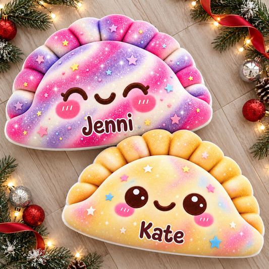 Squishy Colorful Dumpling Custom Shaped Pillow - Personalized Custom Pillow - Gifts for Kids