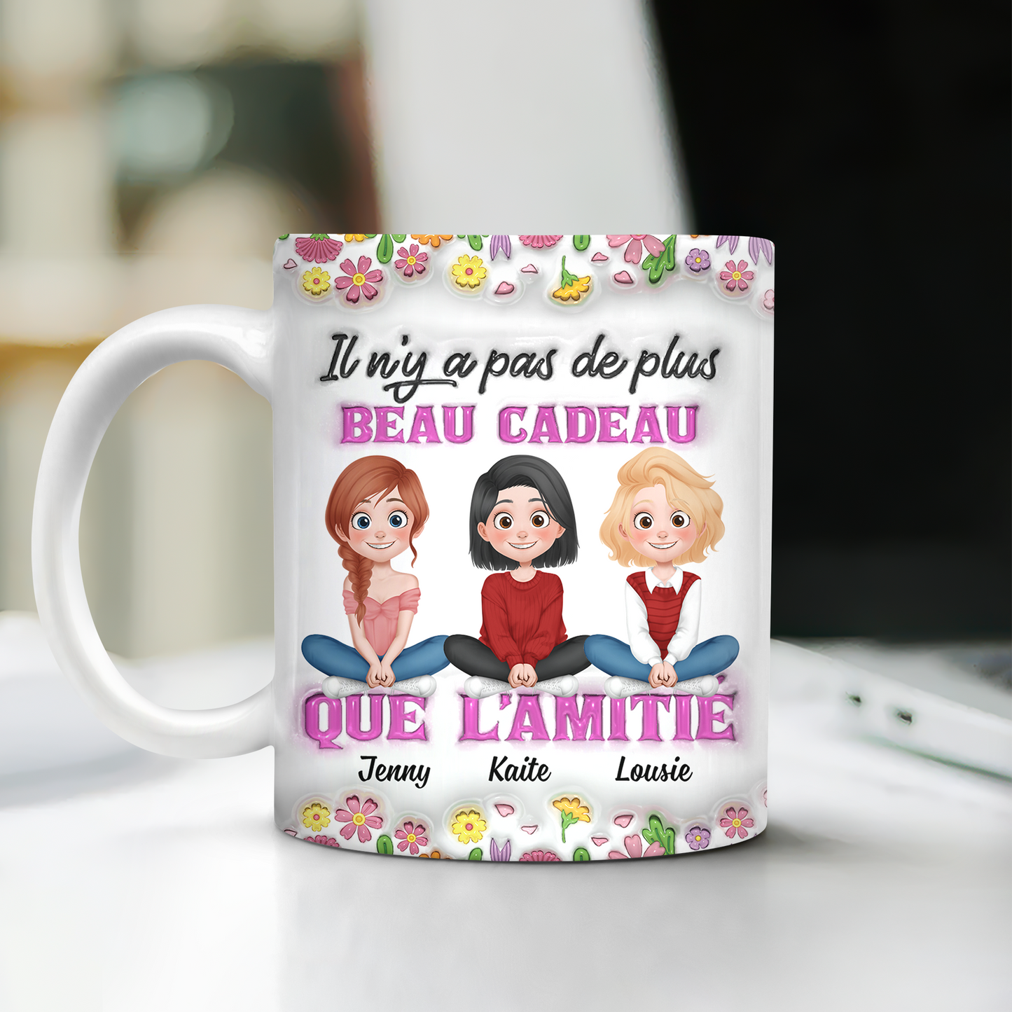 Joyeux Noël - Mug personnalisé - Effet 3D 
