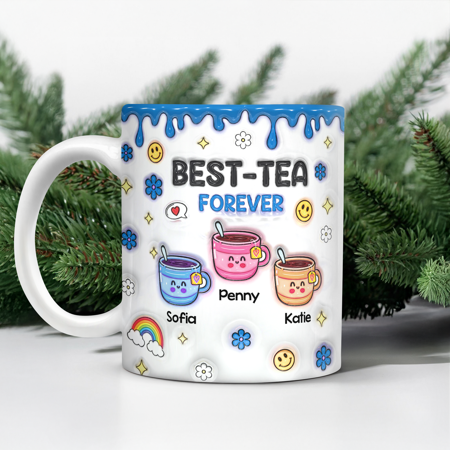 You will Always Be My Best-Tea - Personalized Custom Coffee Mug - 3D Effect