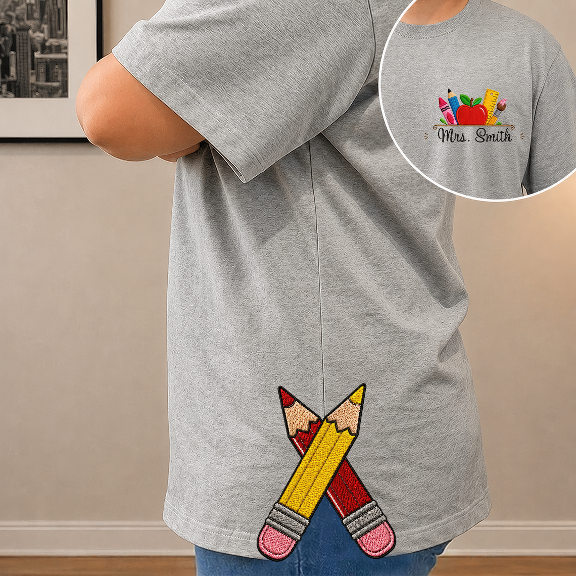 Cette maman appartient à - T-shirt unisexe personnalisé 