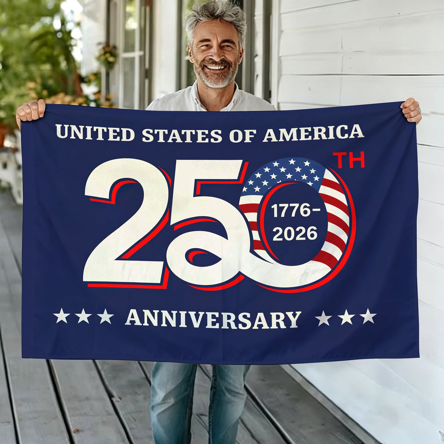 America 250 Birthday American Flag