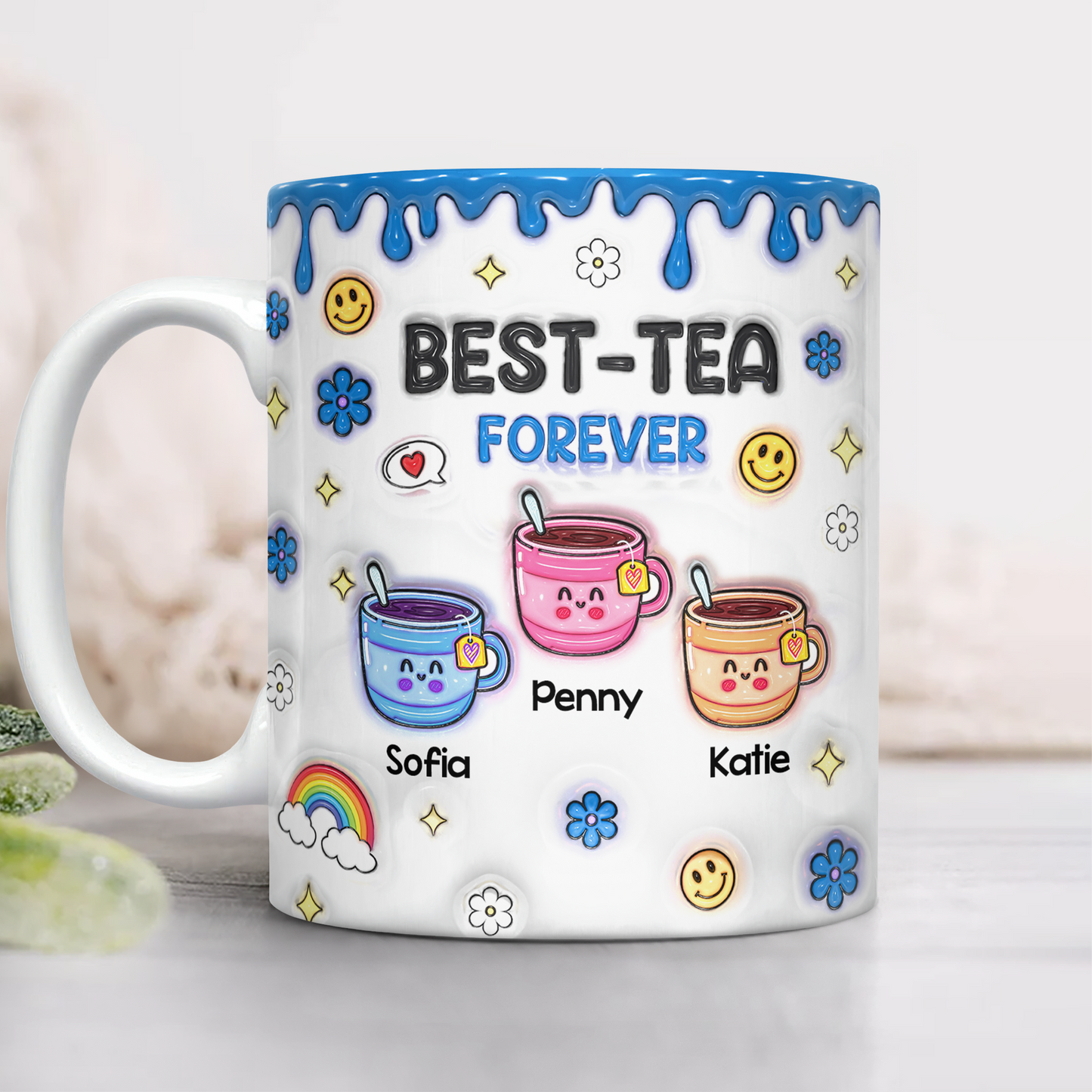You will Always Be My Best-Tea - Personalized Custom Coffee Mug - 3D Effect