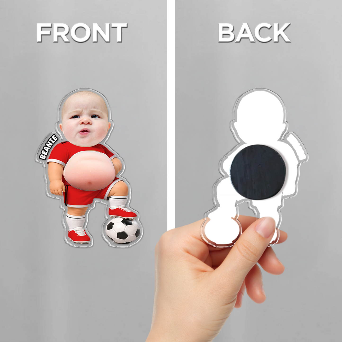 Personalized Funny Fridge Magnet - Custom Photo Squeeze Magnet, Kitchen Decor