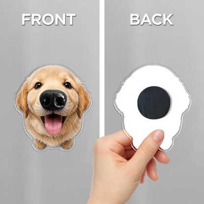Personalized Funny Dog Nose Squishy Fridge Magnet - Custom Squeeze Magnet, Kitchen Decor