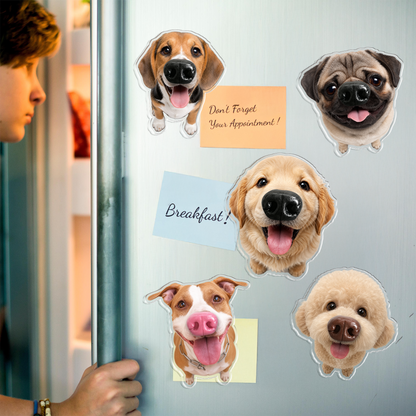 Personalized Funny Dog Nose Squishy Fridge Magnet - Custom Squeeze Magnet, Kitchen Decor