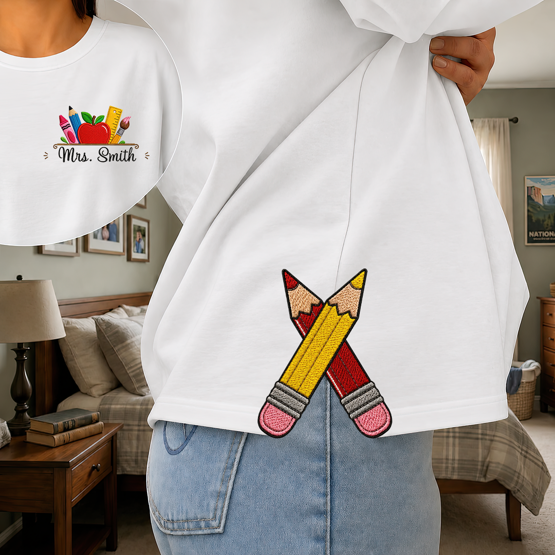 Cette maman appartient à - T-shirt unisexe personnalisé 