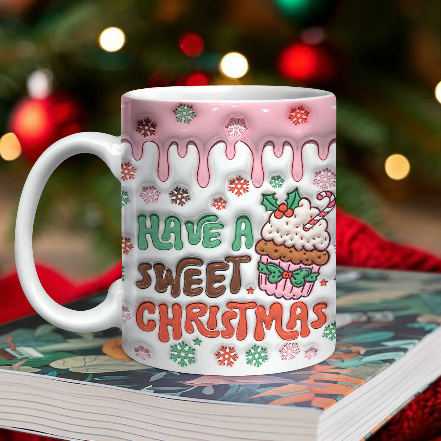 3D Christmas Mug Wrap Bundle Inflated Christmas