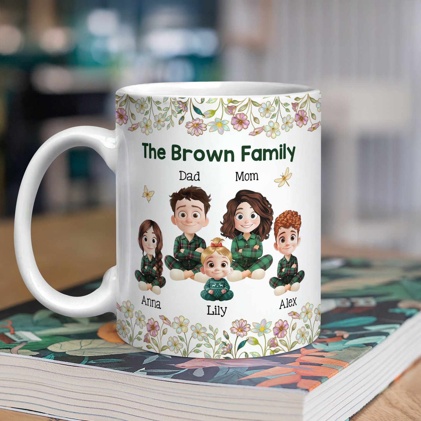 Our Family 3D Mug - Personalized Custom Coffee Mug - 3D Effect