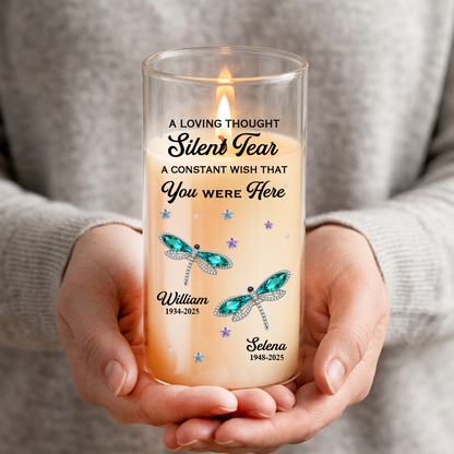A Loving Thought Silent Tear - Personalized Flameless LED Candle
