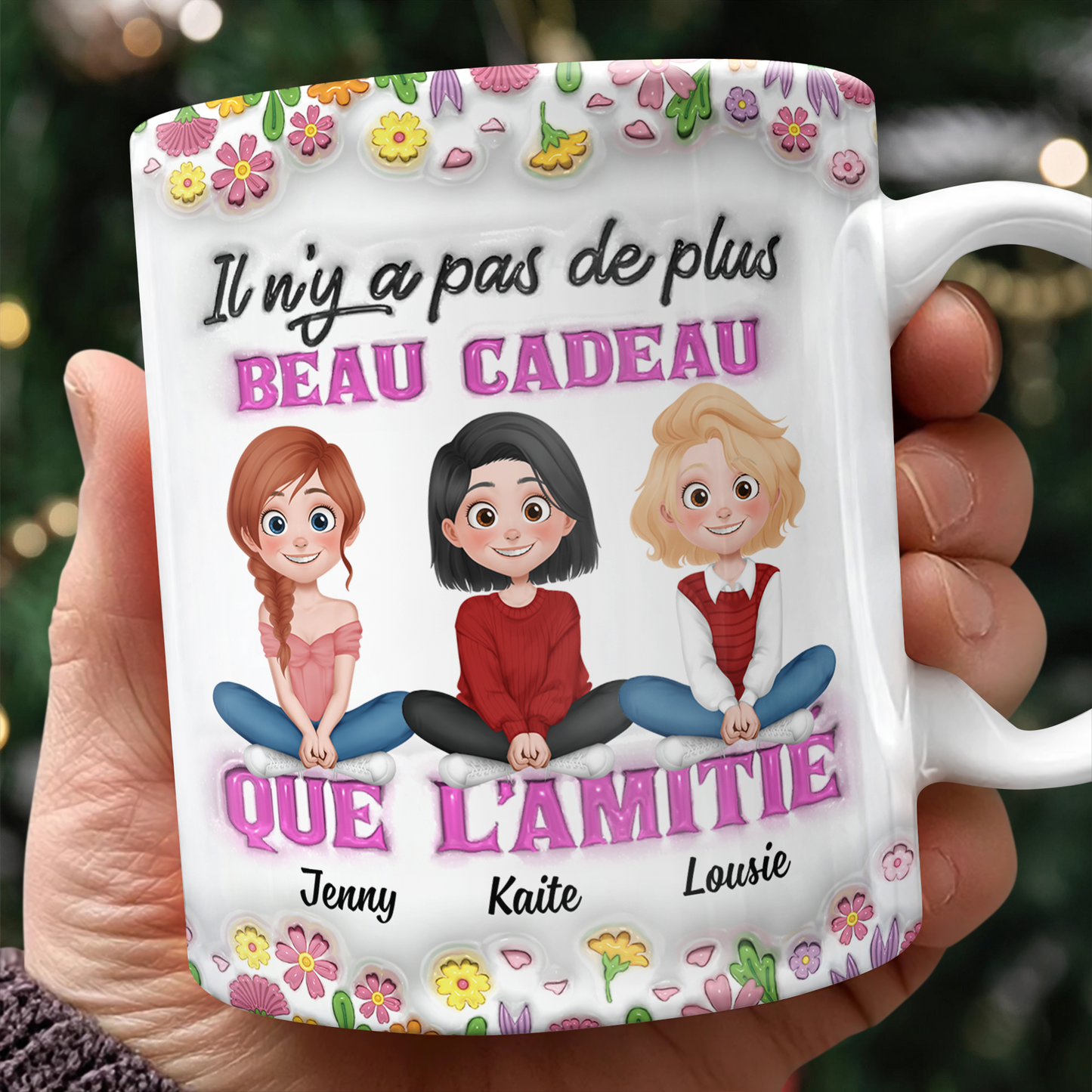 Joyeux Noël - Mug personnalisé - Effet 3D 