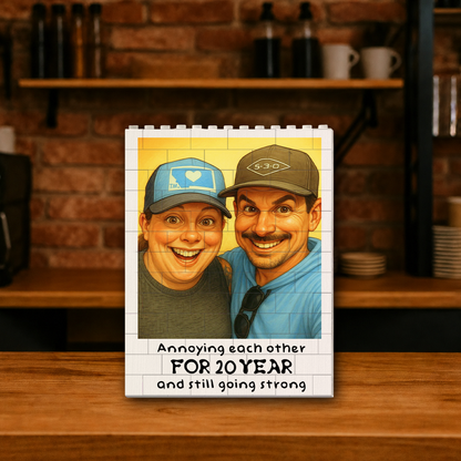 Custom Cartoon Drawing From Photo - Personalized Rectangle Building Brick