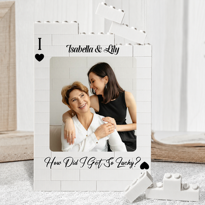 Custom Photo Building Blocks for Couple - Family Gifts
