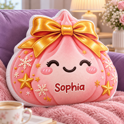 Christmas Dumpling Custom Shaped Pillow - Personalized Custom Pillow - Gifts for Kids
