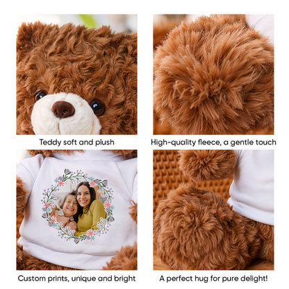 Personalized "A Bond Can't Be Broken" teddy bear for Mother's Day, a custom plush gift to celebrate togetherness.