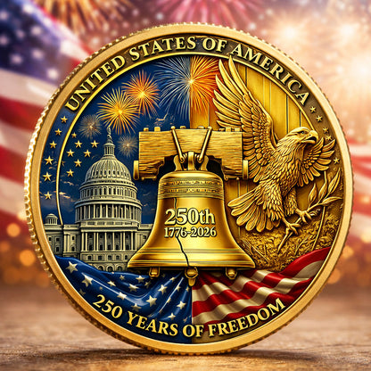 1776-2026 - 250th Anniversary U.S.A. Commemorative Challenge Coin