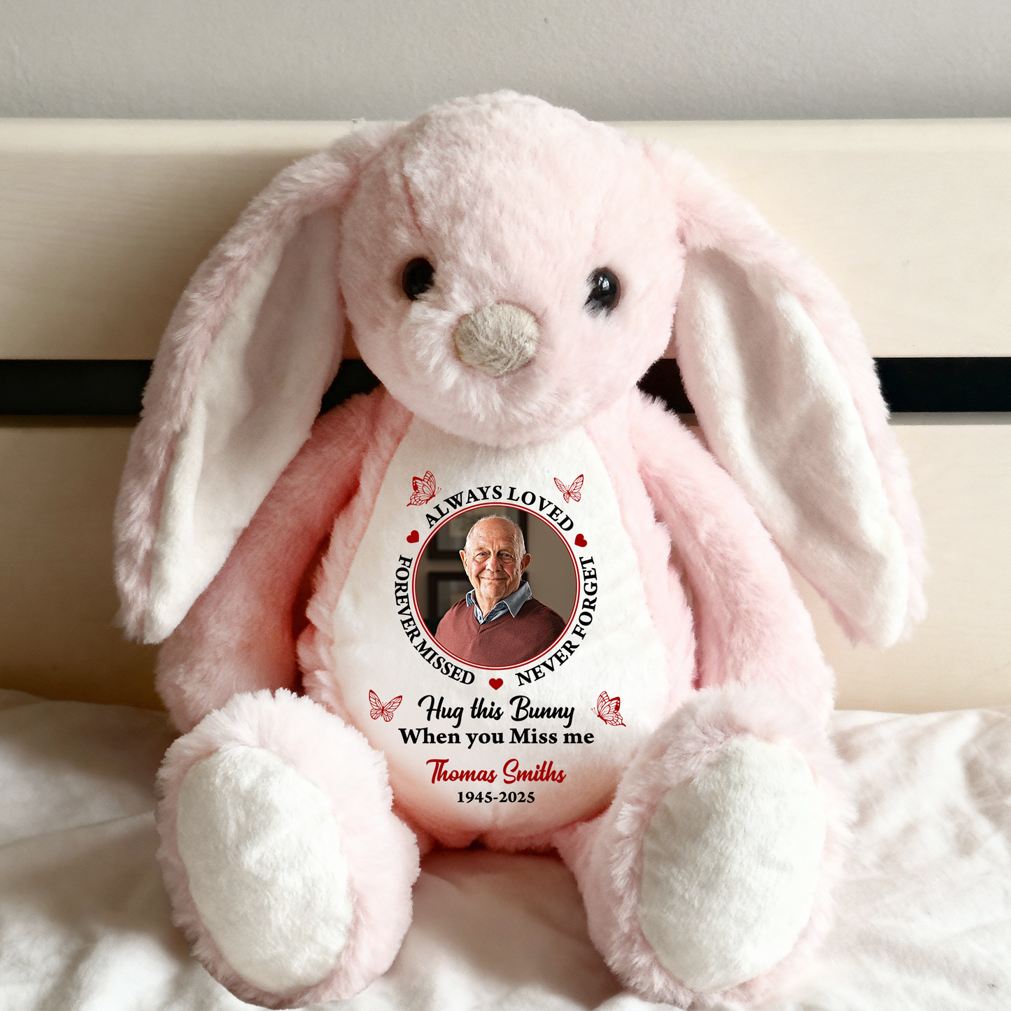 Always Loved plush stuffed bunny rabbit, perfect for Easter, Christmas, or birthdays.