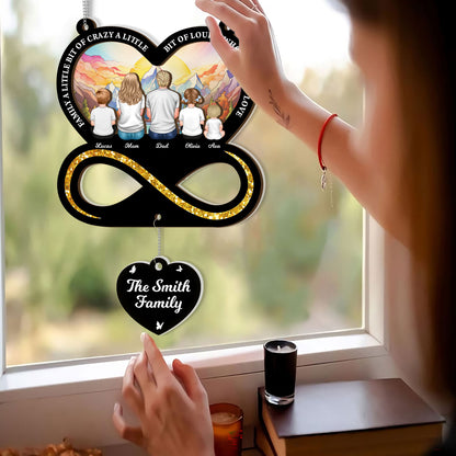 Always With You 2-Layered Suncatcher Memorial Gift with Charm detail.