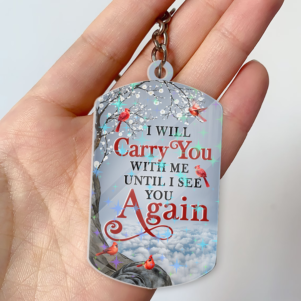 Angel wings keychain with silver-tone charm, representing hope and remembrance.